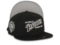 San Diego Padres New Era MLB 59FIFTY 5950 Fitted Cap Hat Black Crown/Visor Black/White Baseball Club Logo 40th Anniversary Side Patch Gray UV