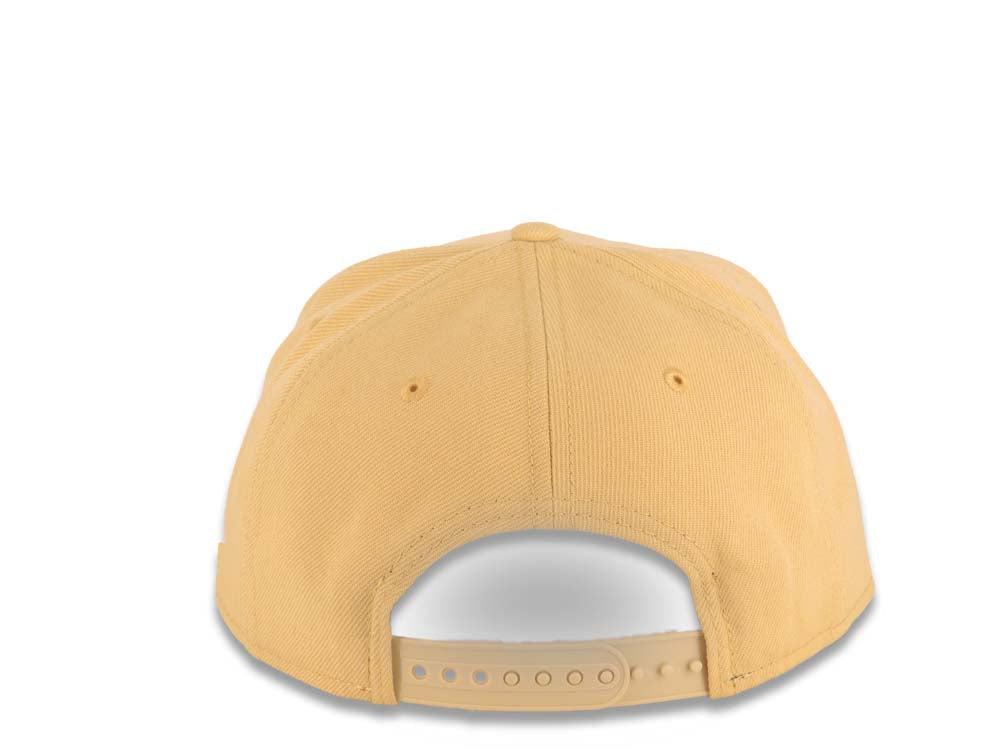 Los Angeles Dodgers New Era MLB 9FORTY 940 Adjustable A-Frame Cap Hat Vegas Gold Crown/Visor White Upside Down Logo Gray UV
