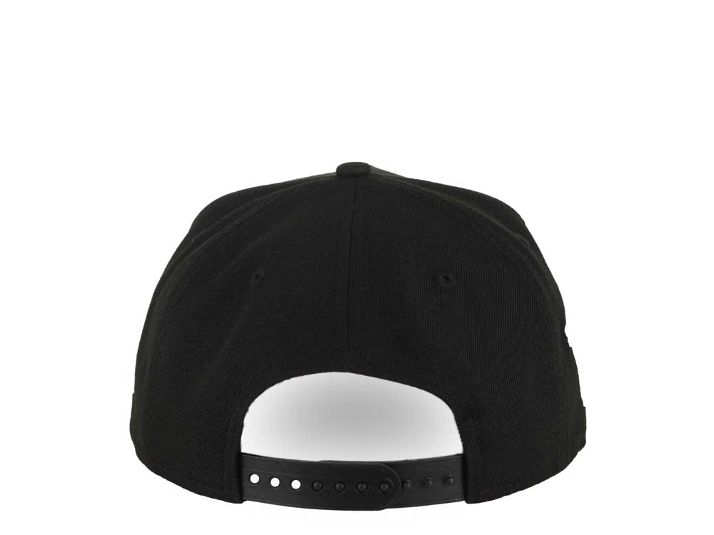 Los Angeles Dodgers New Era MLB 9FORTY 940 Adjustable A-Frame Cap Hat Black Crown/Visor White Upside Down Logo 40th Anniversary Side Patch Gray UV