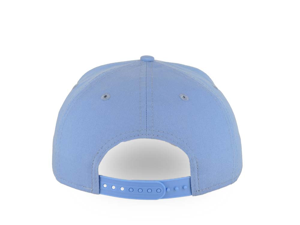 San Diego Padres New Era MLB 9FORTY 940 A-Frame Adjustable Cap Hat Sky Blue Crown/Visor White Logo Gray UV