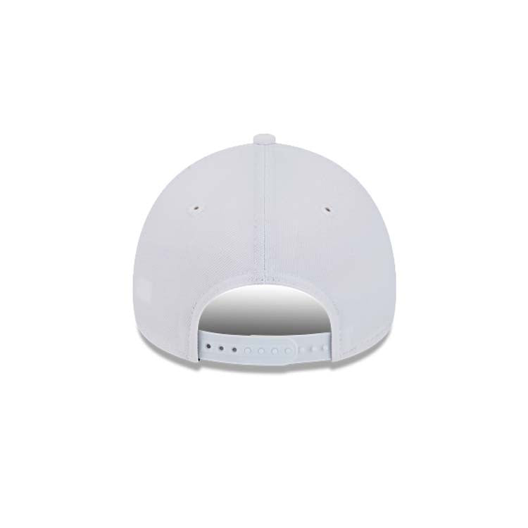 New York Yankees New Era MLB 9FORTY 940 Adjustable A-Frame Cap Hat White Crown/Visor White Logo Gray UV