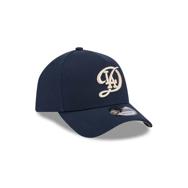 Los Angeles Dodgers New Era MLB 9FORTY 940 Adjustable A-Frame Cap Hat Navy Blue Crown/Visor Team Color Logo (2024 City Connect)