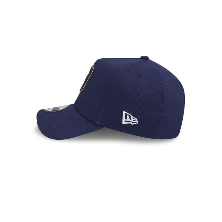 Milwaukee Brewers New Era MLB 9FORTY 940 Adjustable A-Frame Cap Hat Navy Blue Crown/Visor Team Color Logo