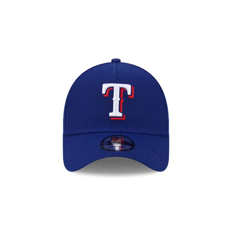 Texas Rangers New Era MLB 9FORTY 940 Adjustable A-Frame Cap Hat Royal Blue Crown/Visor Team Color Logo