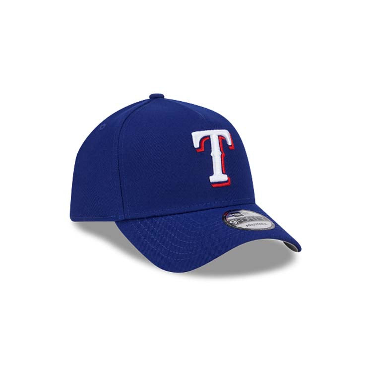 Texas Rangers New Era MLB 9FORTY 940 Adjustable A-Frame Cap Hat Royal Blue Crown/Visor Team Color Logo