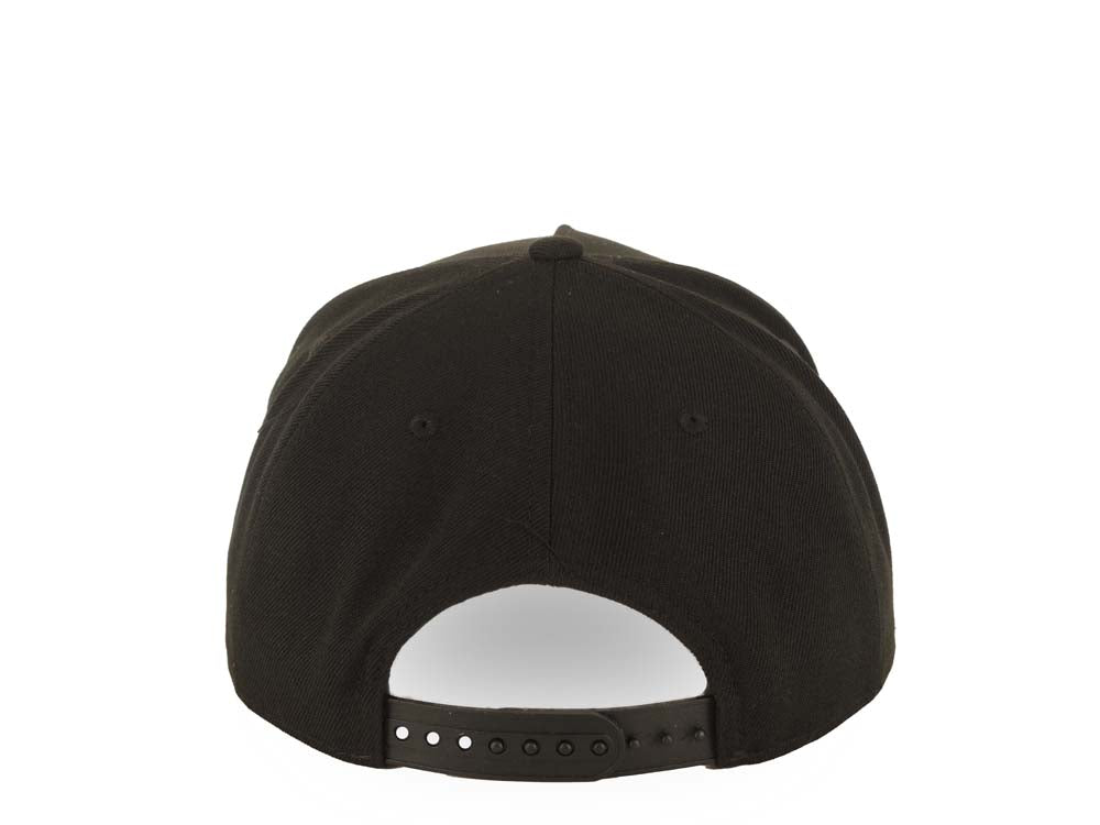 Mighty Ducks New Era NHL 9FORTY 940 Adjustable A-Frame Cap Hat Black Crown/Visor Team Color Logo Gray UV