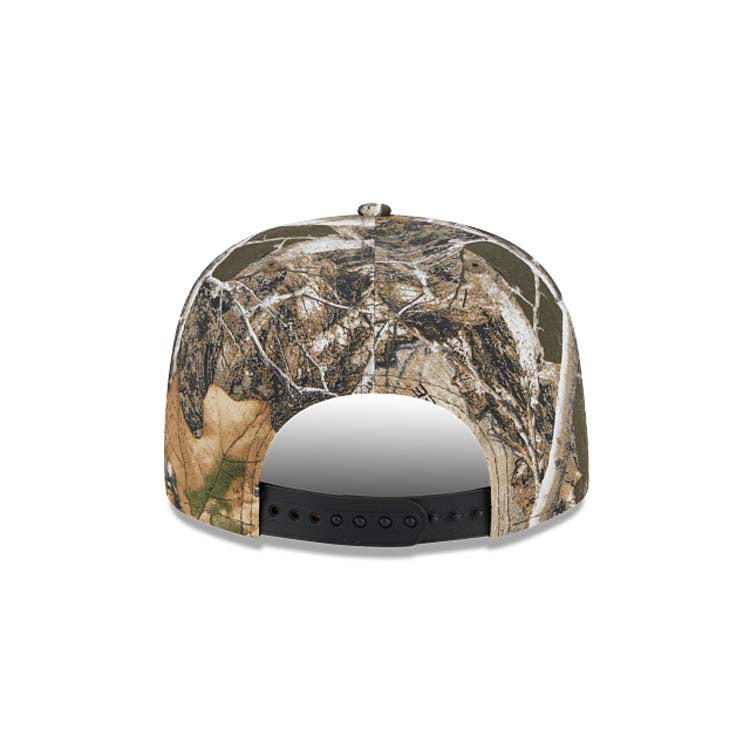 New York Yankees New Era MLB 9FIFTY 950 Snapback A-Frame Cap Hat Real Tree Edge Camo Crown/Visor White Logo