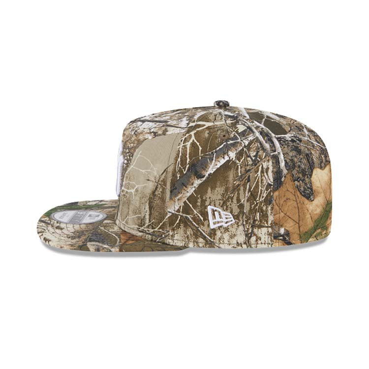New York Yankees New Era MLB 9FIFTY 950 Snapback A-Frame Cap Hat Real Tree Edge Camo Crown/Visor White Logo