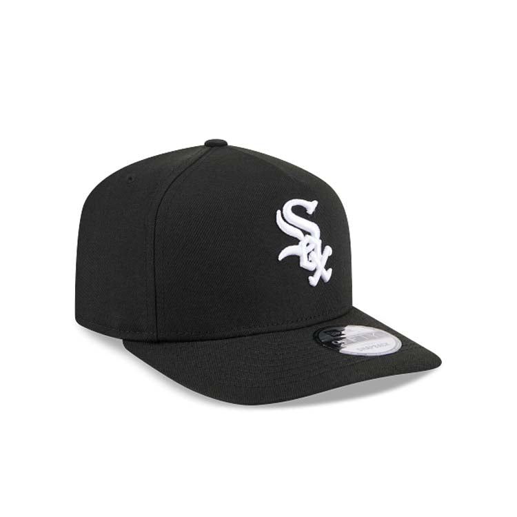 Chicago White Sox New Era MLB 9FIFTY 950 Snapback A-Frame Cap Hat Black Crown/Visor White Logo