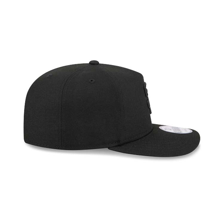 San Diego Padres New Era MLB 9FIFTY 950 Snapback A-Frame Cap Hat Black Crown/Visor Black Logo