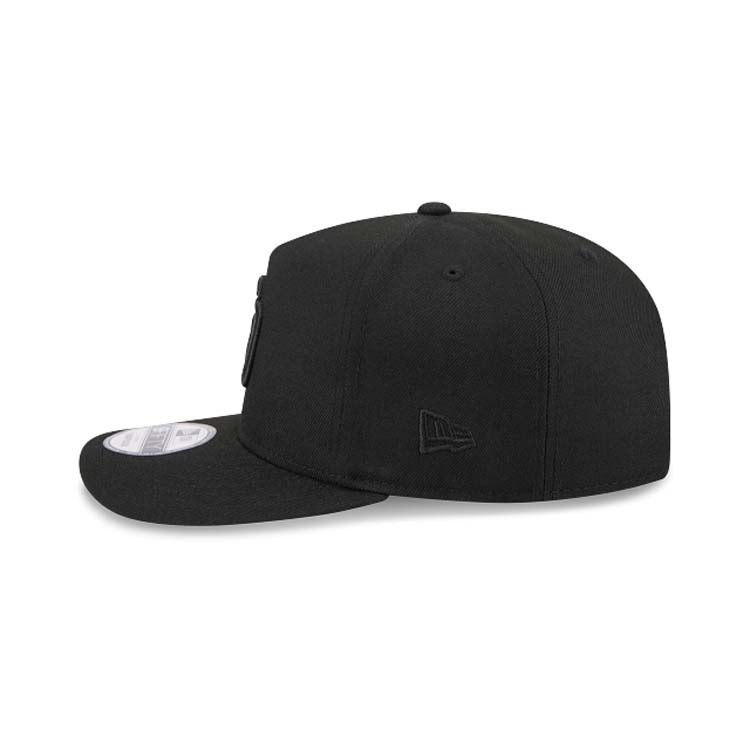 San Diego Padres New Era MLB 9FIFTY 950 Snapback A-Frame Cap Hat Black Crown/Visor Black Logo