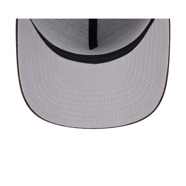 San Diego Padres New Era MLB 9FIFTY 950 Snapback A-Frame Cap Hat Brown Crown/Visor Yellow Logo