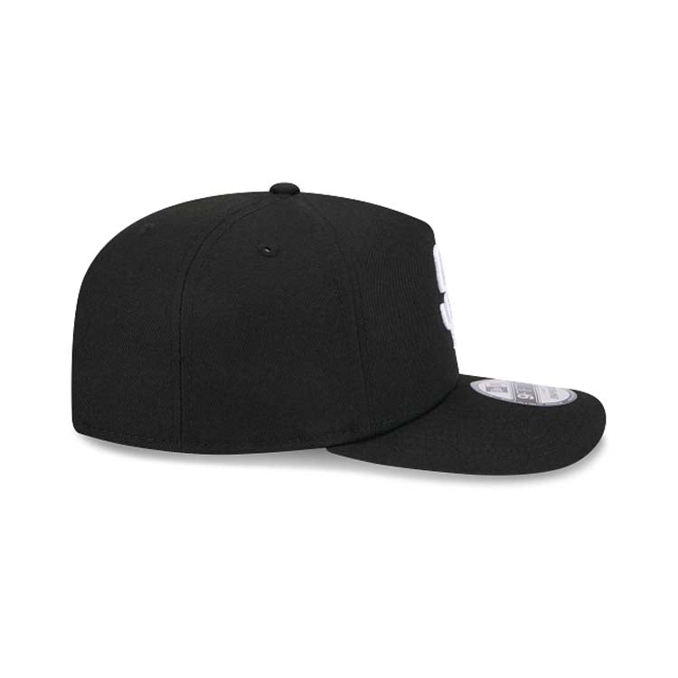 San Diego Padres New Era MLB 9FIFTY 950 Snapback A-Frame Cap Hat Black Crown/Visor White Logo