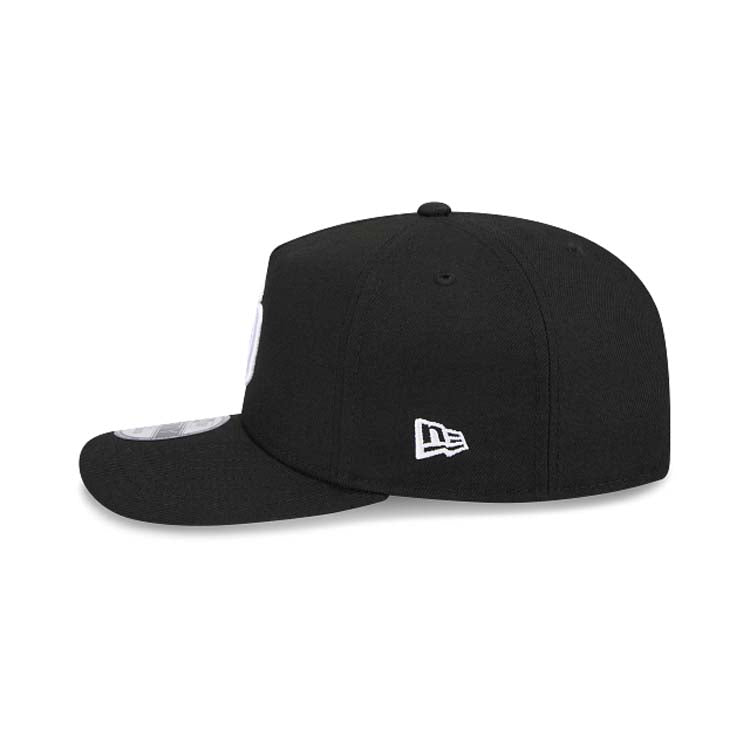 San Diego Padres New Era MLB 9FIFTY 950 Snapback A-Frame Cap Hat Black Crown/Visor White Logo