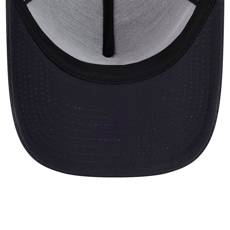 New York Yankees New Era MLB 9FORTY 940 Adjustable A-Frame Trucker/Mesh Cap Hat Navy Blue Crown/Visor White Logo