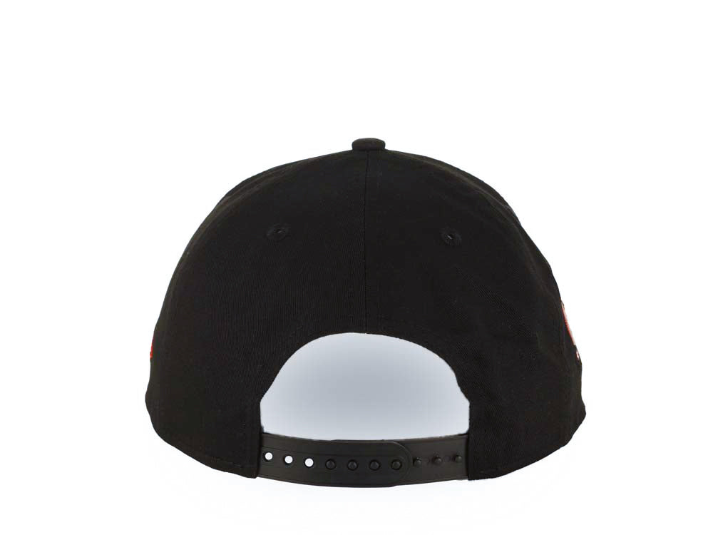 San Diego Padres New Era MLB 9FORTY 940 Adjustable A-Frame Cap Hat Black Crown/Visor White/Red With Rose Logo 40th Anniversary Side Patch Gray UV