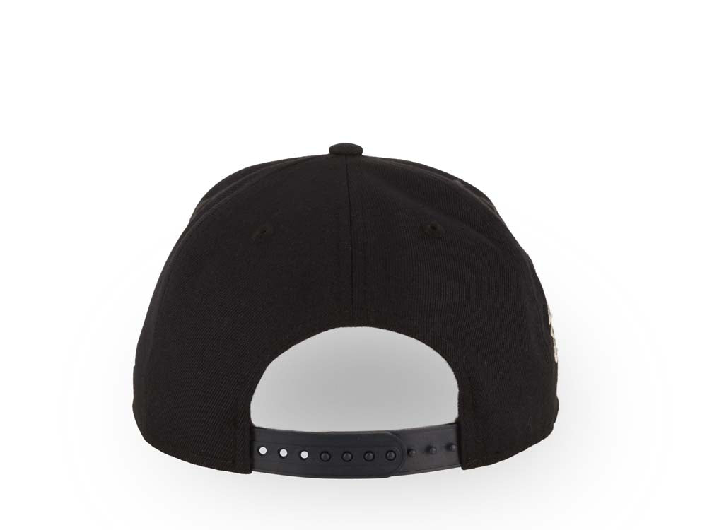 San Diego Padres New Era MLB 9FORTY 940 Adjustable A-Frame Cap Hat Navy Blue Crown/Visor White/Sky Blue With Rose Logo 1998 World Series Side Patch Gray UV