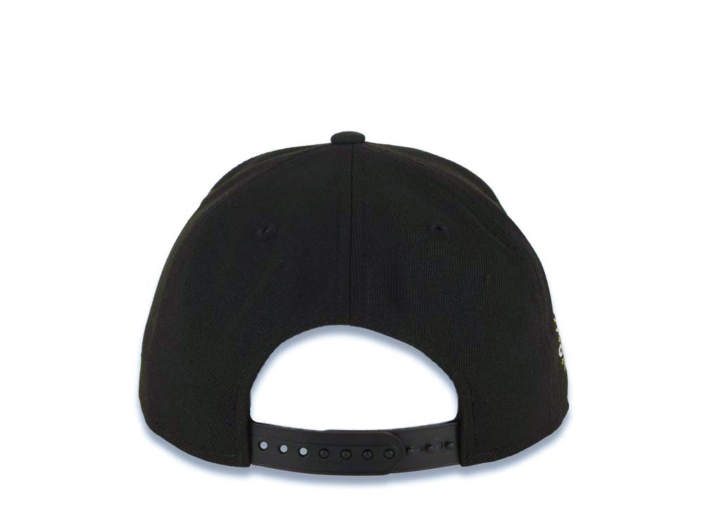 Chicago White Sox New Era MLB 9FORTY 940 Adjustable A-Frame Cap Hat Black Crown/Visor White with Fire/Flame Logo World Series Champions Side Patch