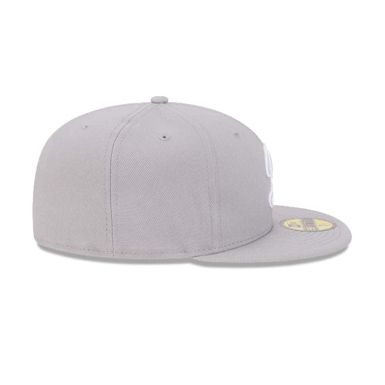 Los Angeles Dodgers New Era MLB 59FIFTY 5950 Fitted Cap Hat Gray Crown/Visor White Logo (2024 City Connect)