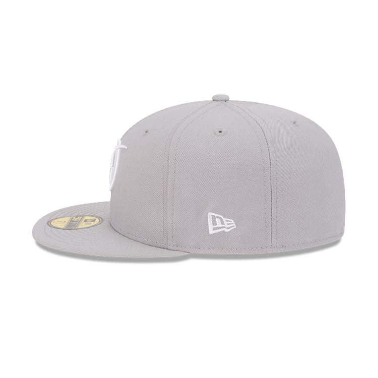 Los Angeles Dodgers New Era MLB 59FIFTY 5950 Fitted Cap Hat Gray Crown/Visor White Logo (2024 City Connect)