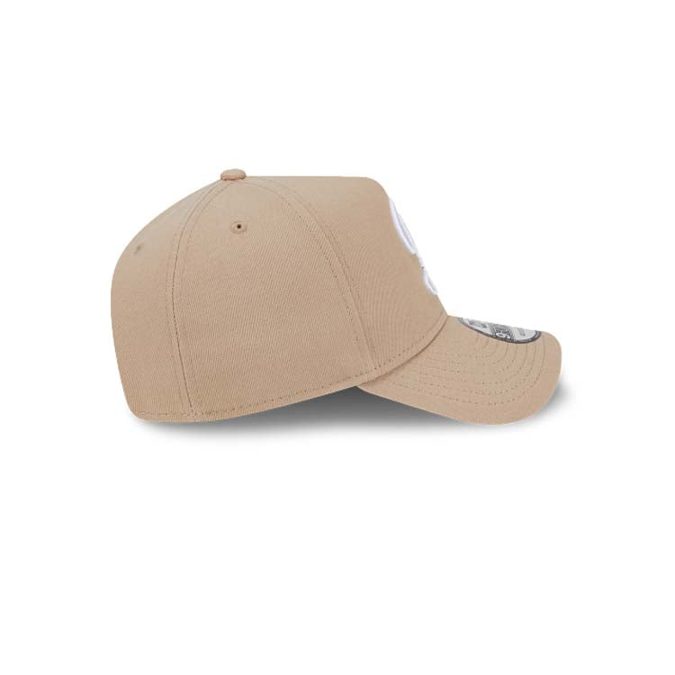 Los Angeles Dodgers New Era MLB 9FORTY 940 Adjustable A-Frame Cap Hat Khaki Crown/Visor White Logo (2024 City Connect)
