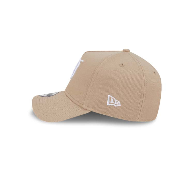 Los Angeles Dodgers New Era MLB 9FORTY 940 Adjustable A-Frame Cap Hat Khaki Crown/Visor White Logo (2024 City Connect)