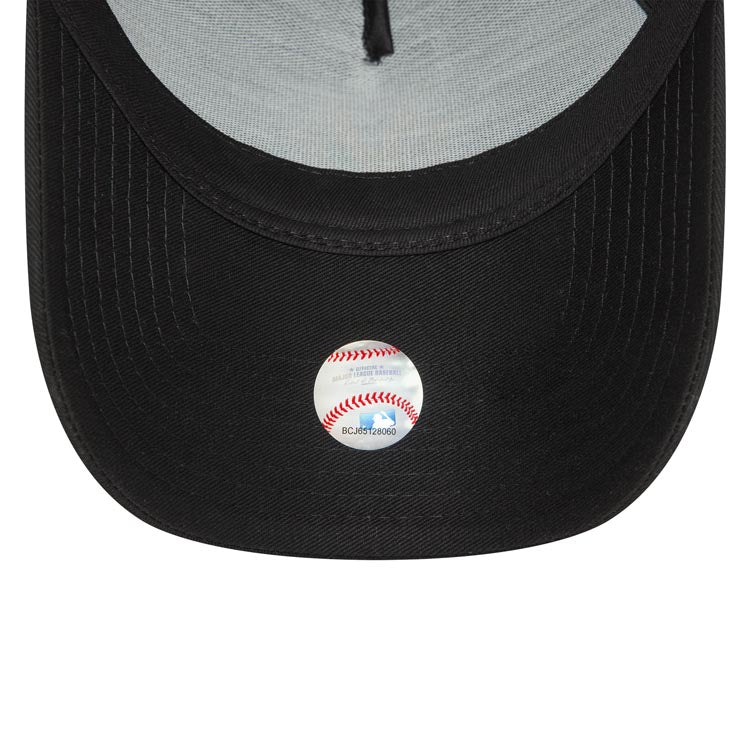 New York Yankees New Era MLB 9FORTY 940 Adjustable A-Frame Cap Hat Black Crown/Visor Yellow Logo