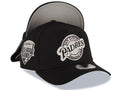 San Diego Padres New Era MLB 9FORTY 940 Adjustable A-Frame Cap Hat Black Crown/Visor Black/Gray/White Baseball Club Logo 1992 All-Star Game Patch