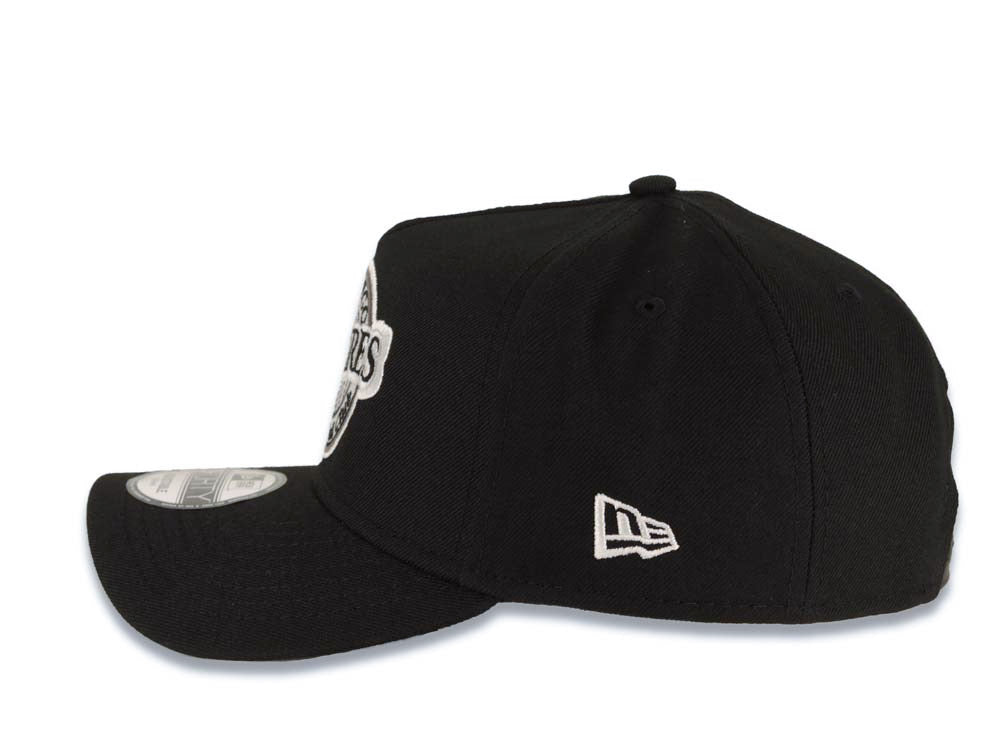 San Diego Padres New Era MLB 9FORTY 940 Adjustable A-Frame Cap Hat Black Crown/Visor Black/Gray/White Baseball Club Logo 1992 All-Star Game Patch