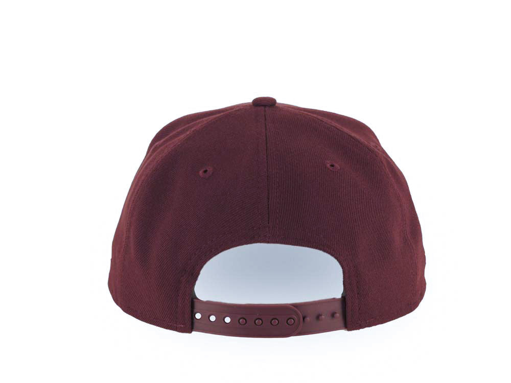 San Diego Padres New Era MLB 9FORTY 940 Adjustable A-Frame Cap Hat Maroon Crown/Visor White Logo 25th Anniversary Side Patch Gray UV