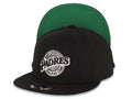 San Diego Padres New Era MLB 9FIFTY 950 Snapback Cap Hat Black Crown/Visor Black/White Baseball Club Logo Green UV