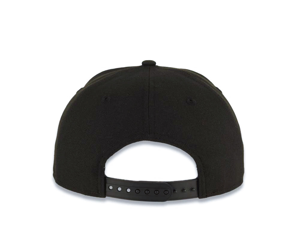 San Diego Padres New Era MLB 9FIFTY 950 Snapback Cap Hat Black Crown/Visor Black/White Baseball Club Logo Green UV