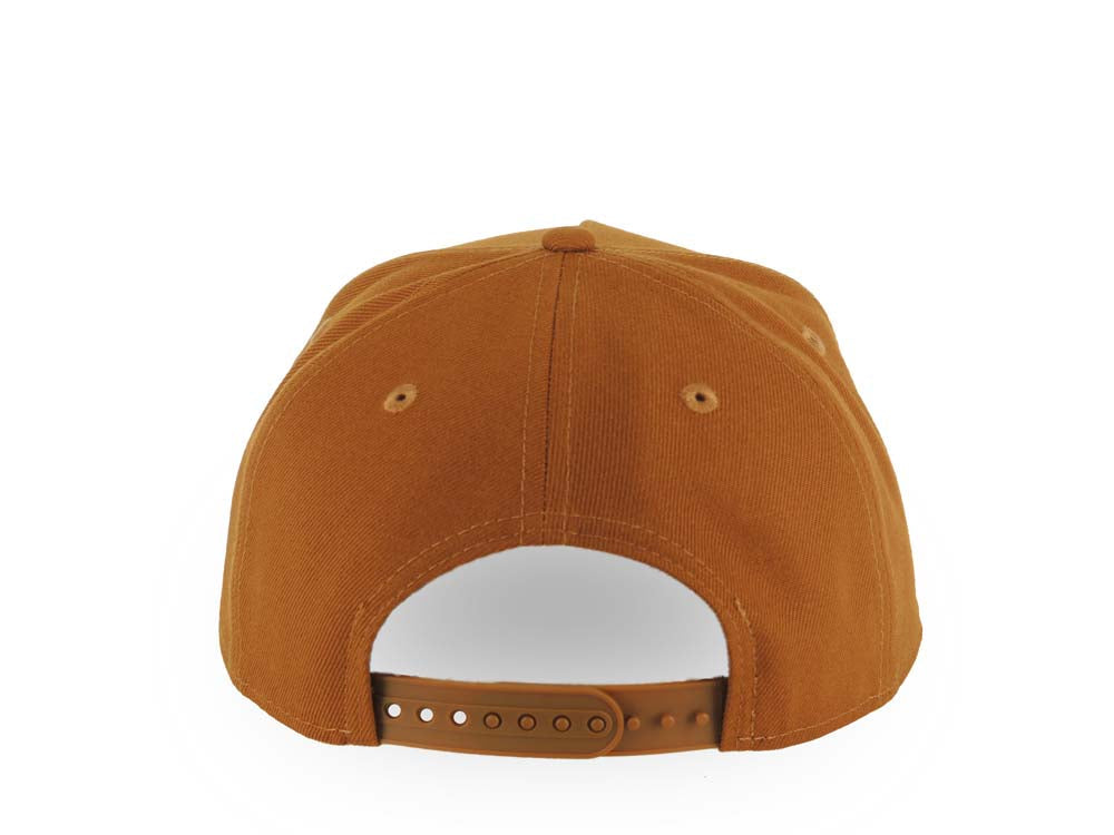 Los Angeles Dodgers New Era MLB 9FORTY 940 Adjustable A-Frame Cap Hat Brown Crown/Visor White Upside Down Logo