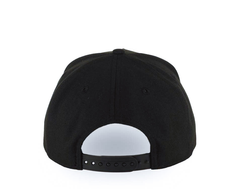 California Angels New Era MLB 9FORTY 940 Adjustable A-Frame Cap Hat Black Crown/Visor Black/White CA Logo Gray UV