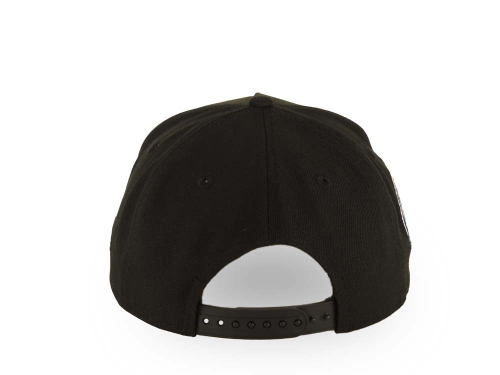 San Diego Padres New Era MLB 9FORTY 940 Adjustable A-Frame Cap Hat Black Crown/Visor White/Royal Blue Logo 40th Anniversary Side Patch Royal Blue UV