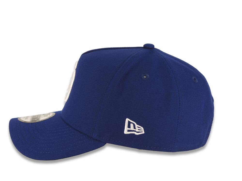 San Diego Padres New Era MLB 9FORTY 940 Adjustable A-Frame Cap Hat Royal Blue Crown/Visor White Logo 1984 World Series Side Patch Gray UV
