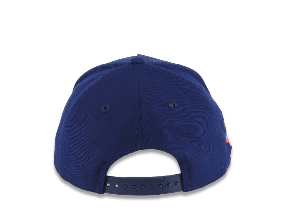 San Diego Padres New Era MLB 9FORTY 940 Adjustable A-Frame Cap Hat Royal Blue Crown/Visor White Logo 1984 World Series Side Patch Gray UV