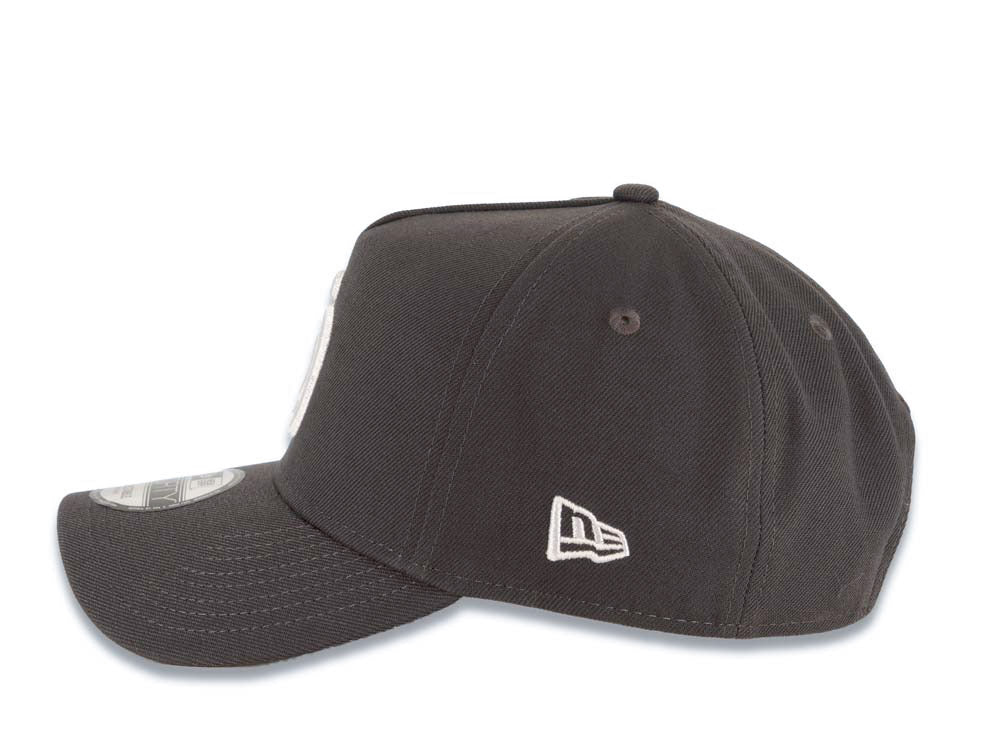 San Diego Padres New Era MLB 9FORTY 940 Adjustable A-Frame Cap Hat Gray Crown/Visor White Logo 1998 World Series Side Patch Gray UV