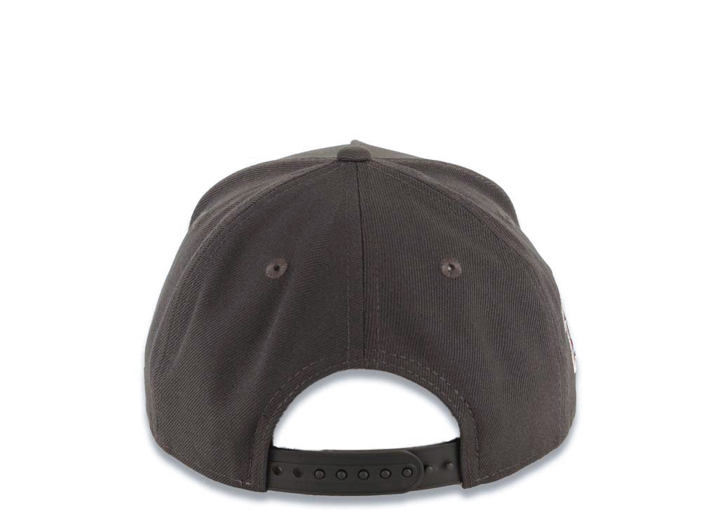 San Diego Padres New Era MLB 9FORTY 940 Adjustable A-Frame Cap Hat Gray Crown/Visor White Logo 1998 World Series Side Patch Gray UV