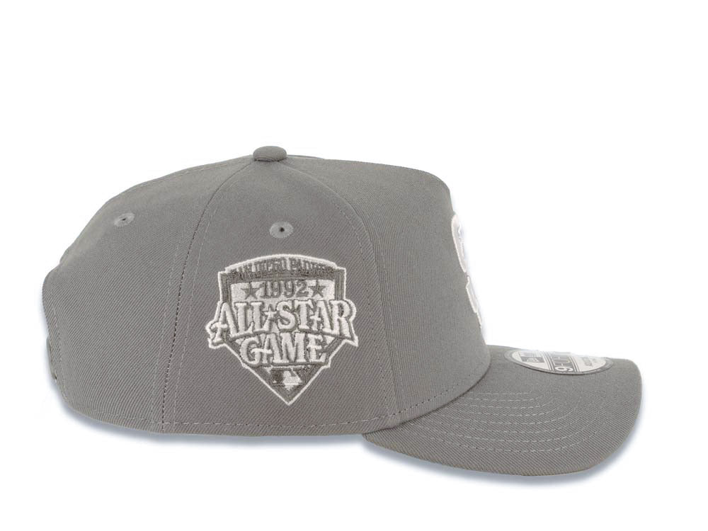 San Diego Padres New Era MLB 9FORTY 940 Adjustable A-Frame Cap Hat Gray Crown/Visor White Logo 1992 All-Star Game Side Patch