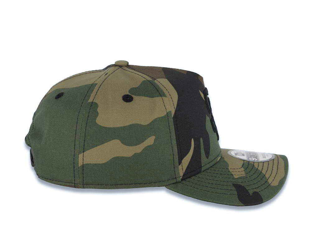 San Diego Padres New Era MLB 9FORTY 940 Adjustable A-Frame Cap Hat Camo Crown/Visor Black Logo