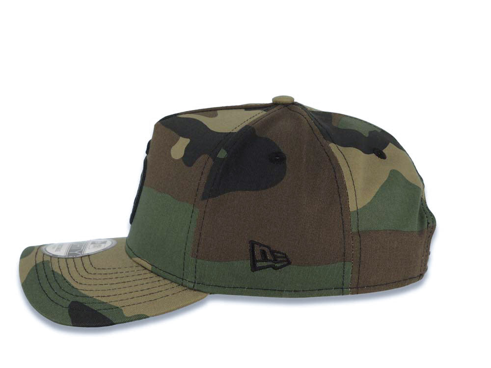 San Diego Padres New Era MLB 9FORTY 940 Adjustable A-Frame Cap Hat Camo Crown/Visor Black Logo