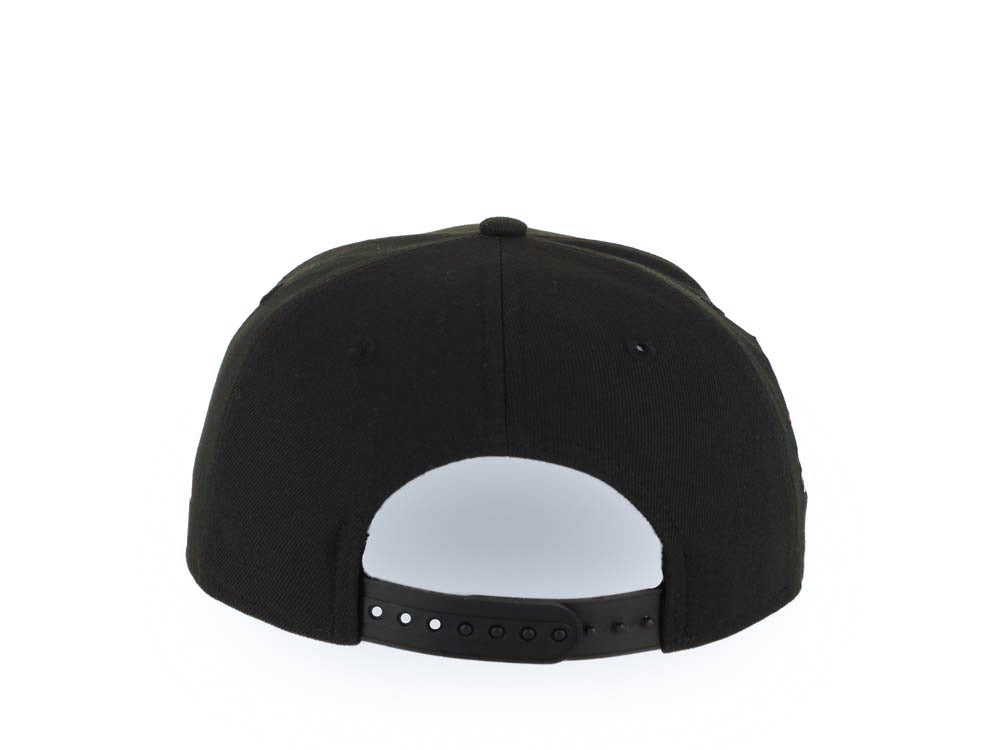 New York Yankees New Era MLB 9FORTY 940 Adjustable A-Frame Cap Hat Black Crown/Visor Green/White/Red Logo 100th Anniversary Stadium Side Patch