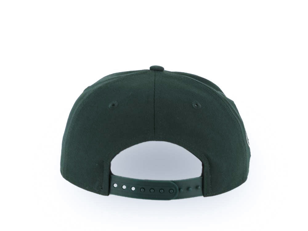 Los Angeles Dodgers New Era MLB 9FORTY 940 Adjustable A-Frame Cap Hat Green Crown/Visor White Logo 40th Anniversary Stadium Side Patch
