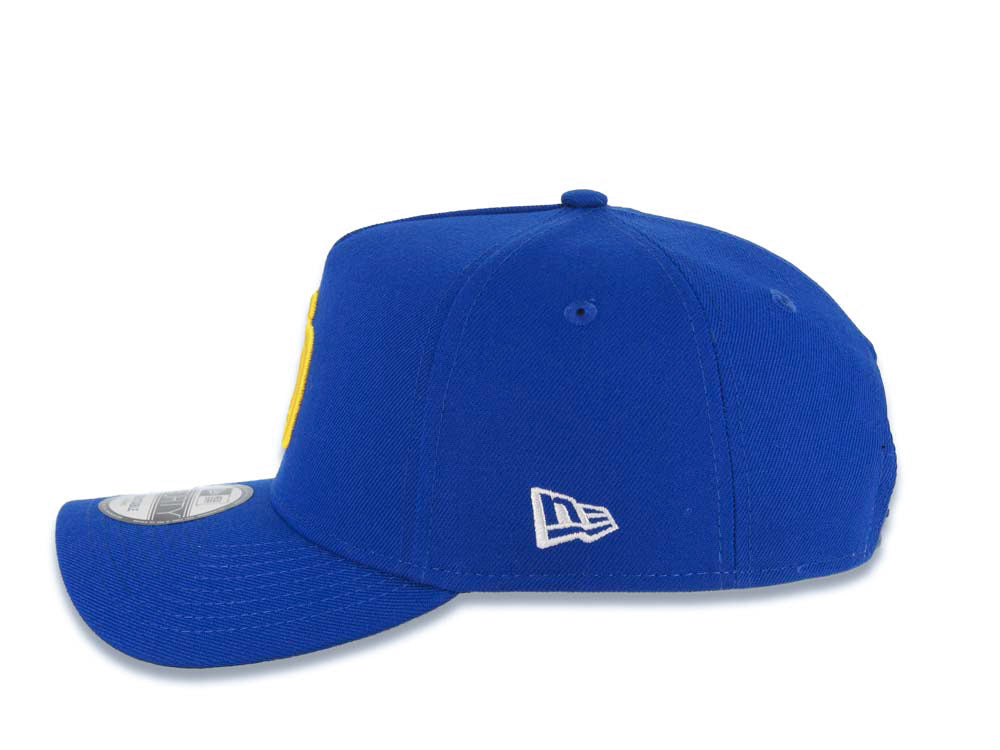 San Diego Padres New Era MLB 9FORTY 940 Adjustable A-Frame Cap Hat Royal Blue Crown/Visor Yellow Logo 25th Anniversary Side Patch Yellow UV