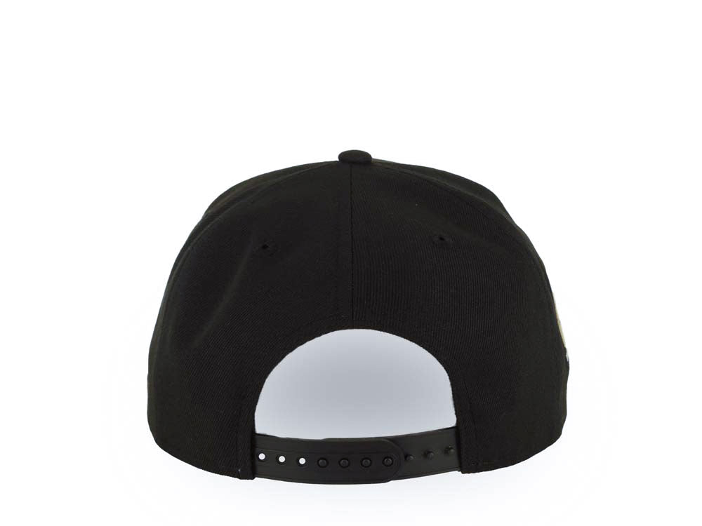 San Diego Padres New Era MLB 9FORTY 940 Adjustable A-Frame Cap Hat Black Crown/Visor White Logo With Rose 40th Anniversary Side Patch Royal Blue UV