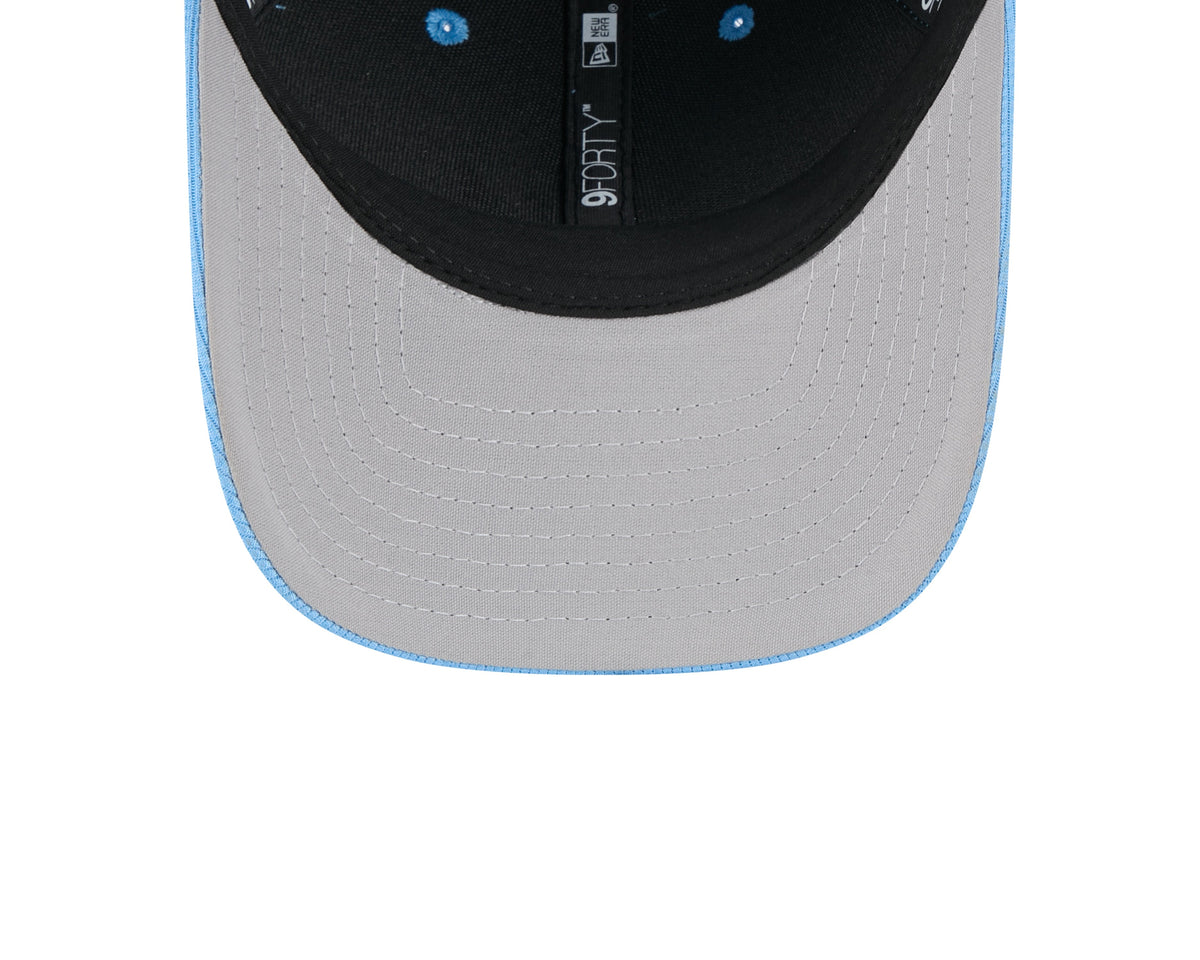 (City Connect) Los Angeles Dodgers New Era MLB 9FORTY 940 Adjustable M-Crown Cap Hat Sky Blue Crown/Visor Cream Logo
