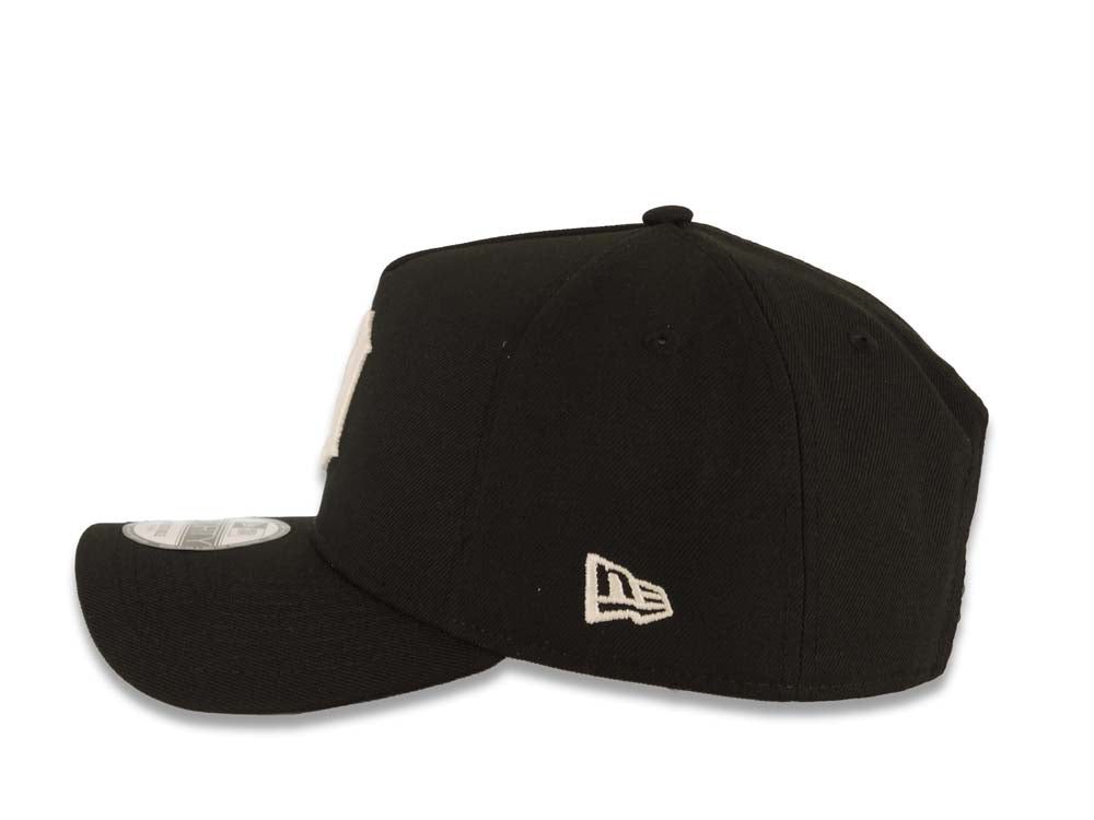 Detroit Tigers New Era 9FORTY 940 Adjustable A-Frame Cap Hat Black Crown/Visor White Logo 2012 World Series Side Patch Gray UV