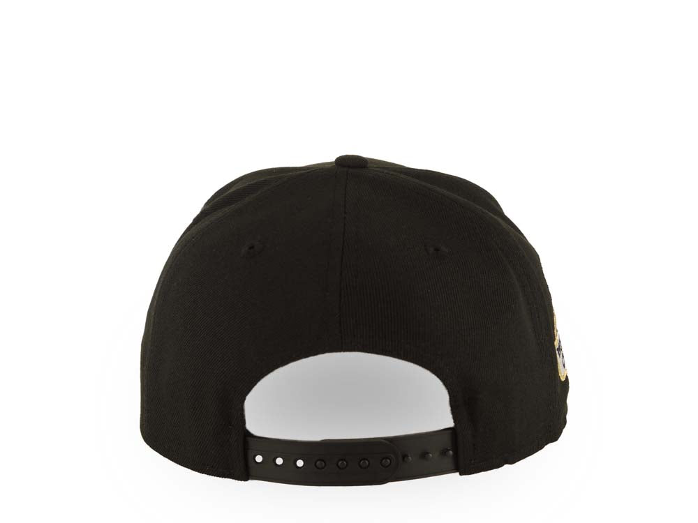 Houston Astros New Era MLB 9FORTY 940 Adjustable A-Frame Cap Hat Black Crown/Visor White Logo 2022 World Series Champions Side Patch Gray UV
