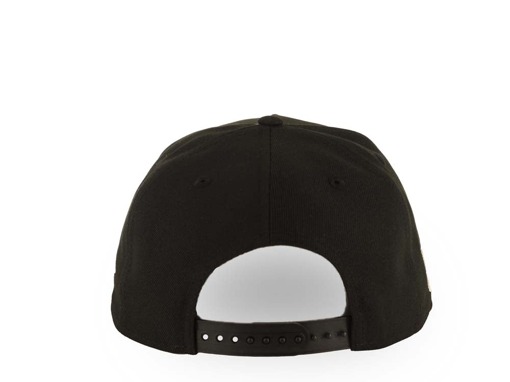Los Angeles Dodgers New Era MLB 9FORTY 940 Adjustable A-Frame Cap Hat Black Crown/Visor White Korean Script Logo Korea Flag Side Patch